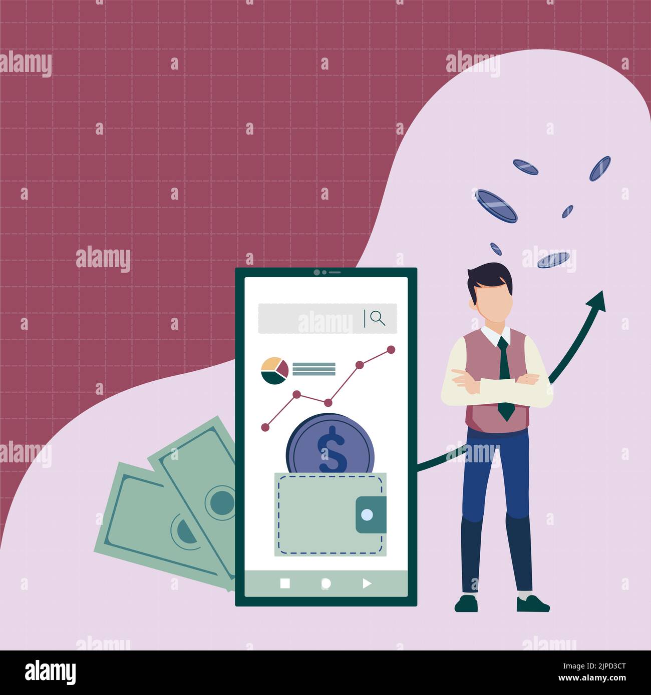 New Ideas Presented On Presentation Board With Charts And Arrows Around