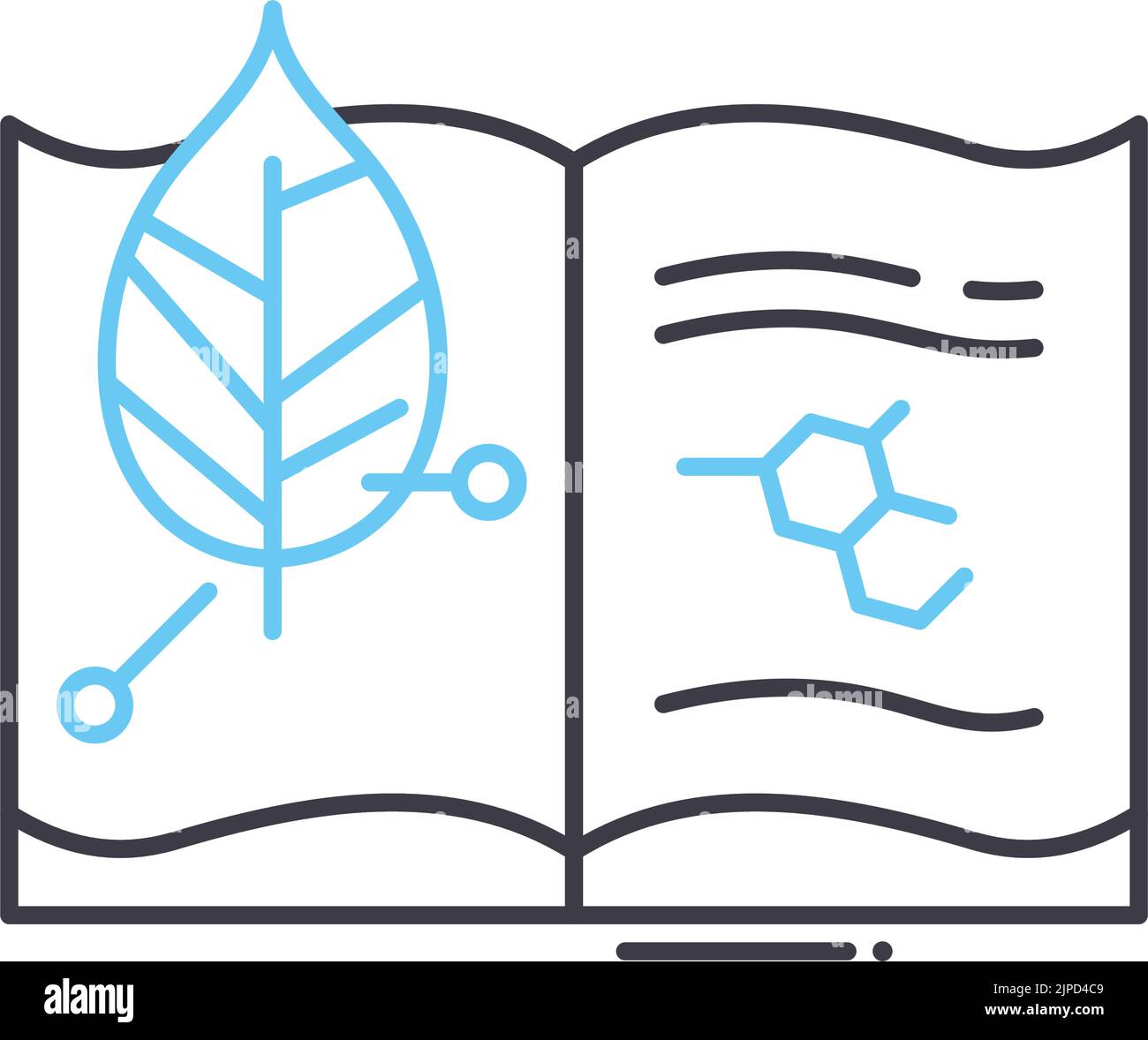 lab notebook line icon, outline symbol, vector illustration, concept sign Stock Vector