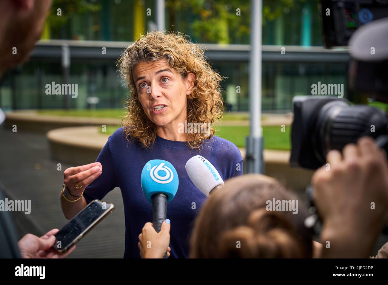 2022-08-17 13:31:02 THE HAGUE - VVD Party leader Sophie Hermans arrives at the Ministry of Finance for consultations about the budget. ANP PHIL NIJHUIS netherlands out - belgium out Stock Photo