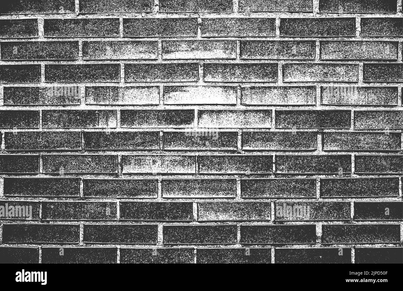 Distressed overlay texture of old brick wall, grunge background ...