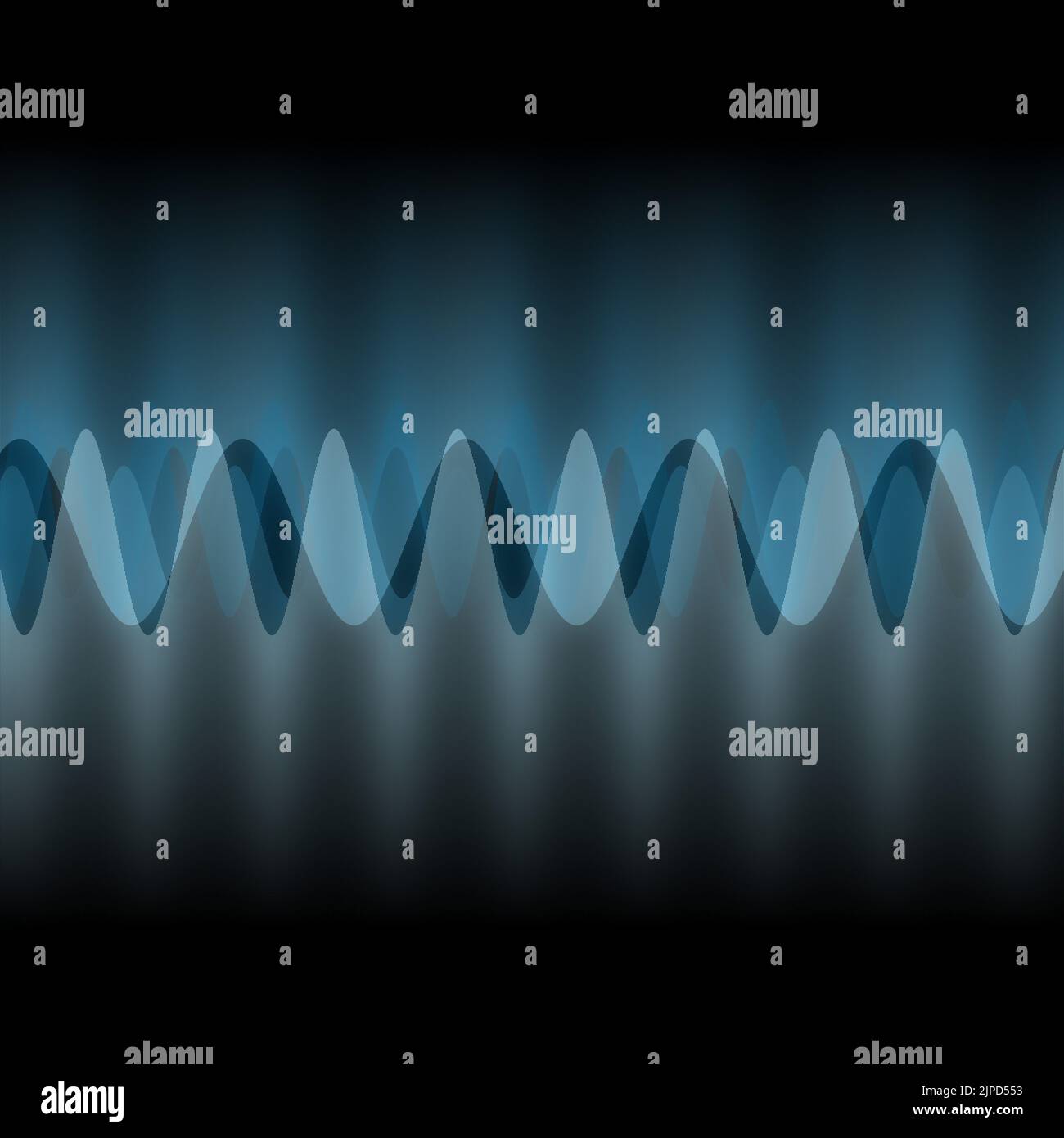 Illustration of multiple waves oscillating or overlapping by many small ...