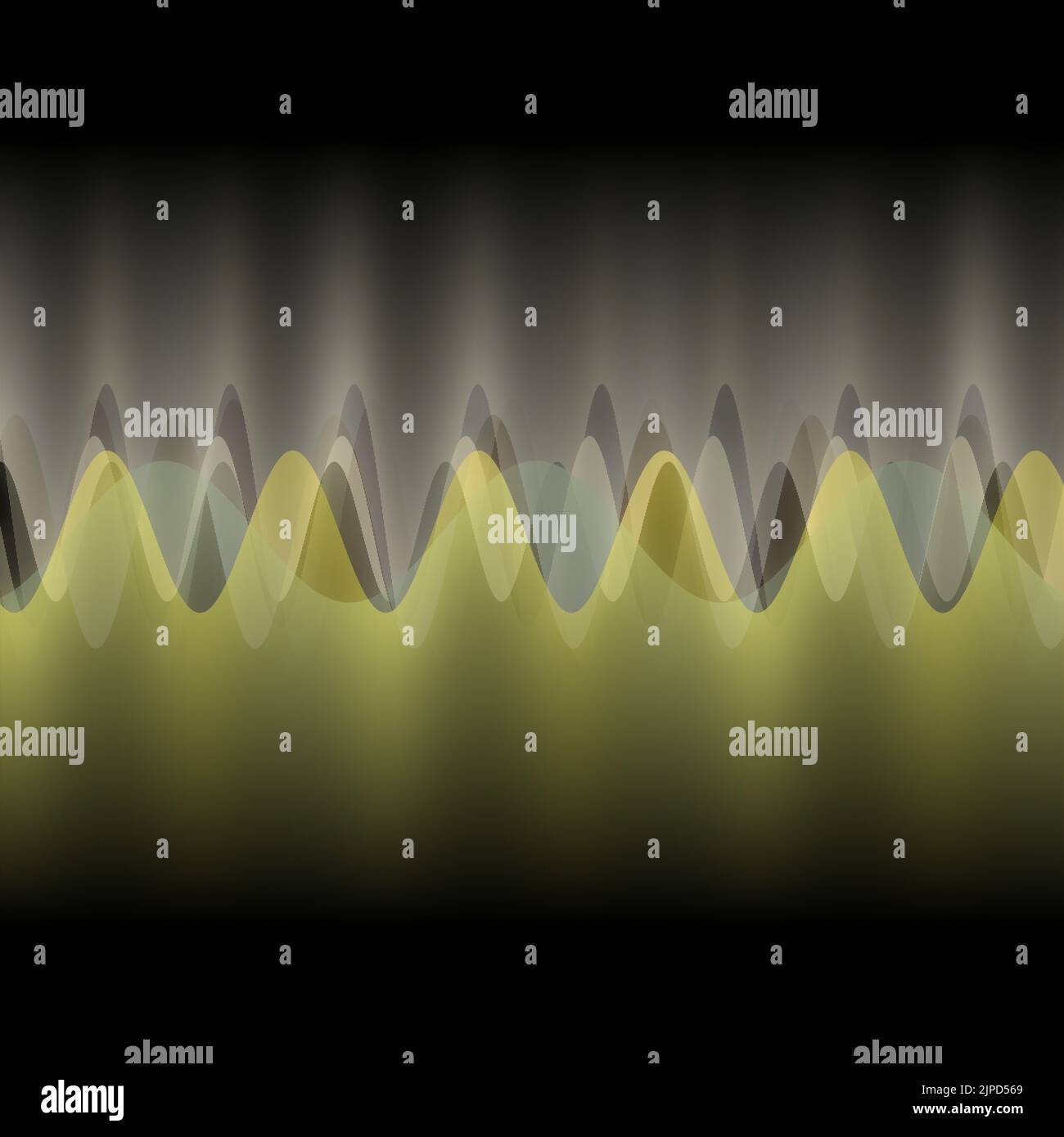 Illustration of multiple waves oscillating or overlapping by many small ...