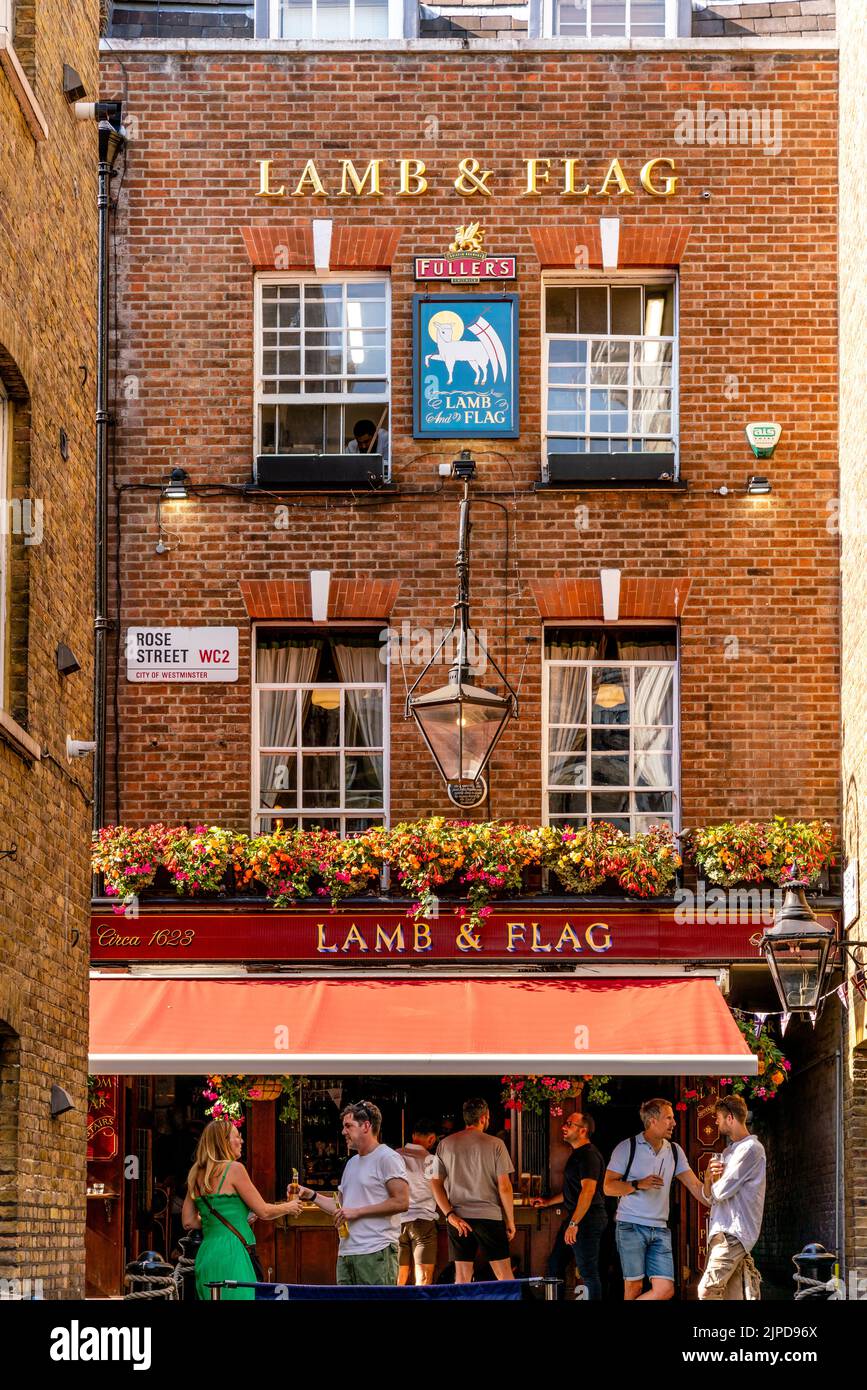 The Lamb and Flag Public House, Covent Garden, London, UK. Stock Photo