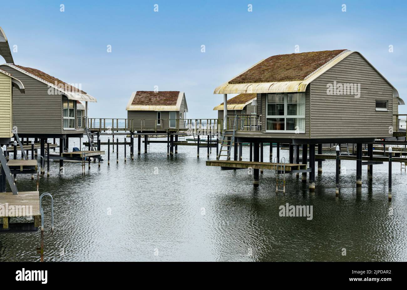 holiday apartment, stilt house, holiday apartments, stilt houses Stock