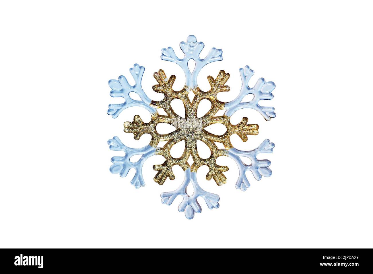 Christmas decoration snowflake isolated on white background Stock Photo ...