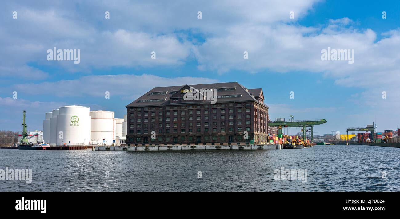 berlin, west port, zollspeicher, unitank, west ports Stock Photo