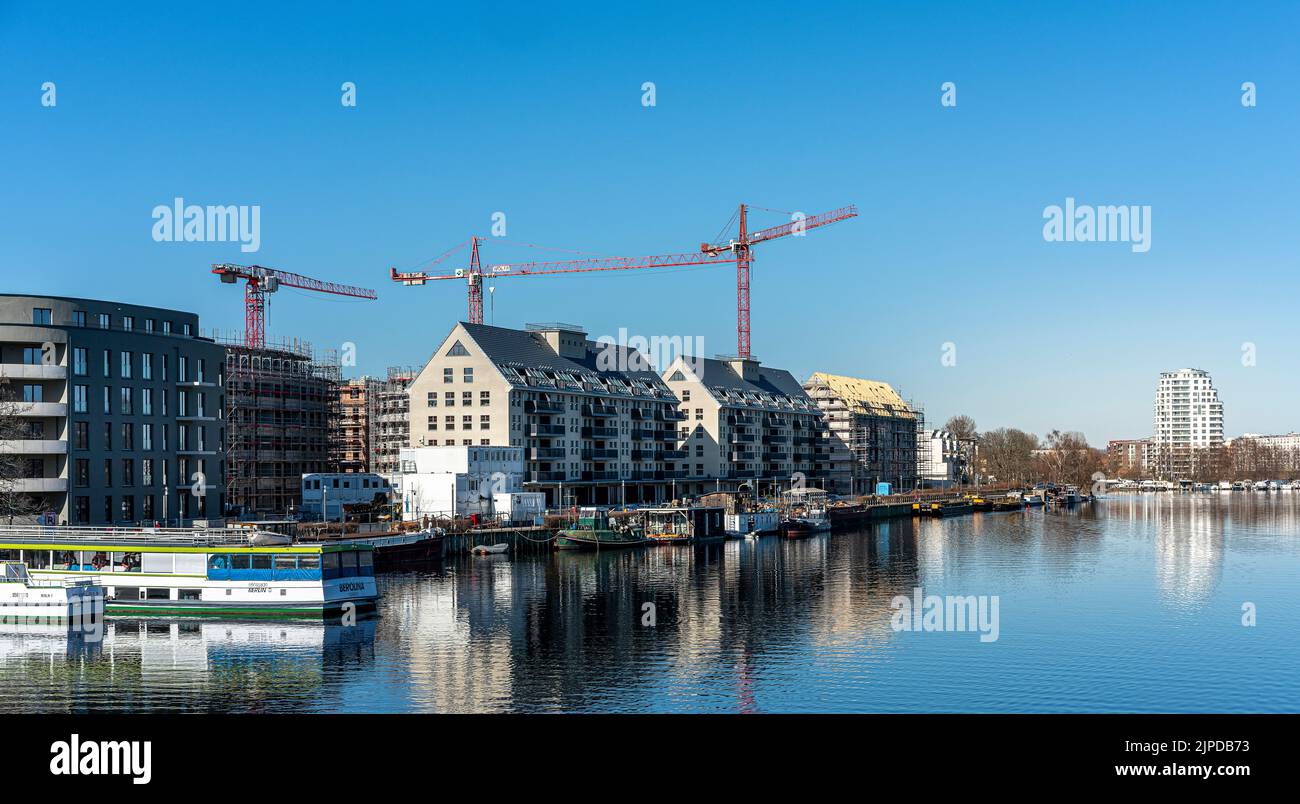 berlin, spandau, housing, havel, Havel Waterside, spandaus, havels Stock Photo