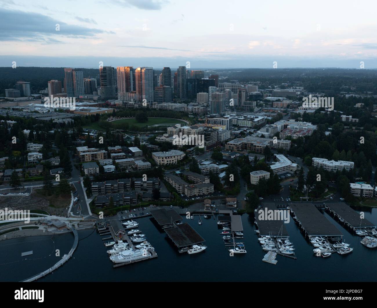 Bellevue is a city in the Pacific Northwest Stock Photo