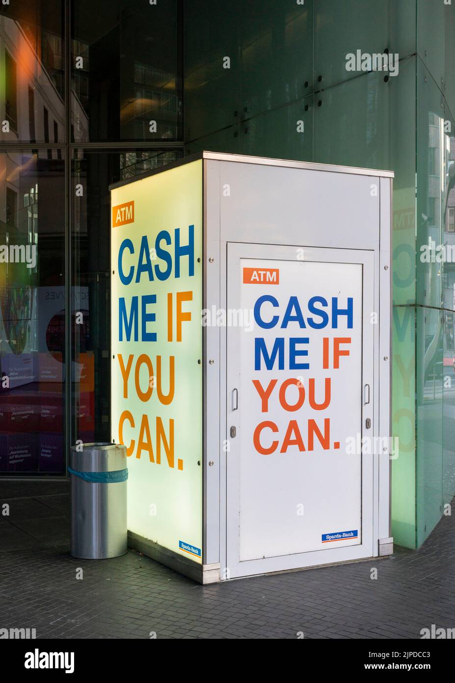 atm, cash me if you can, bankautomat, atms Stock Photo