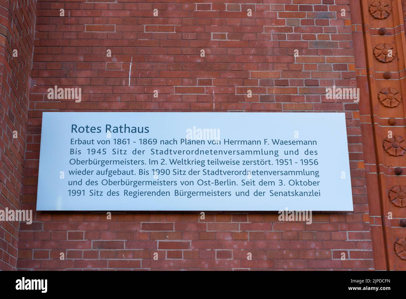 berlin town hall, notice board, berlin town halls, notice boards Stock