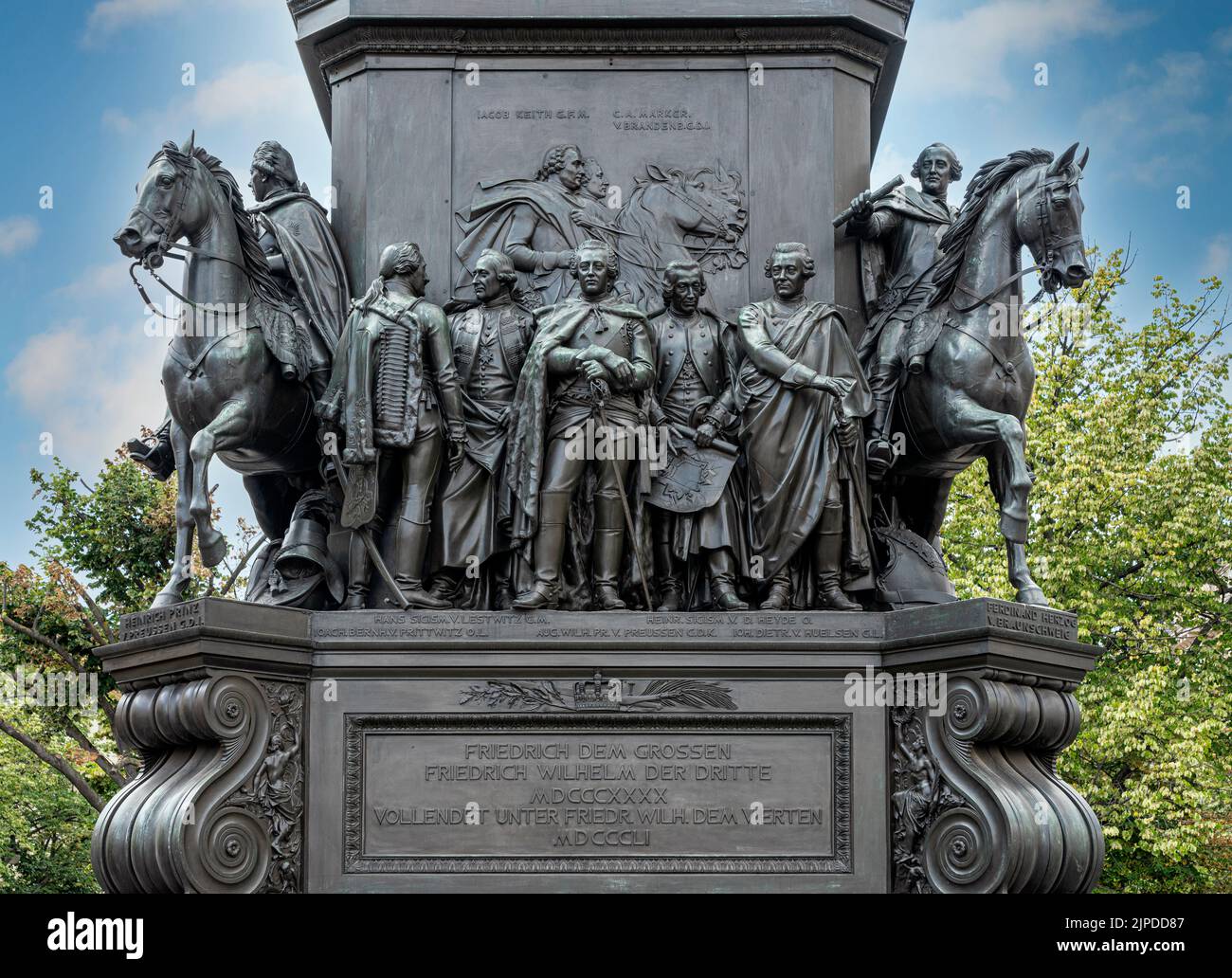 bronze statue, Heinrich Friedrich Karl vom und zum Stein, statues Stock