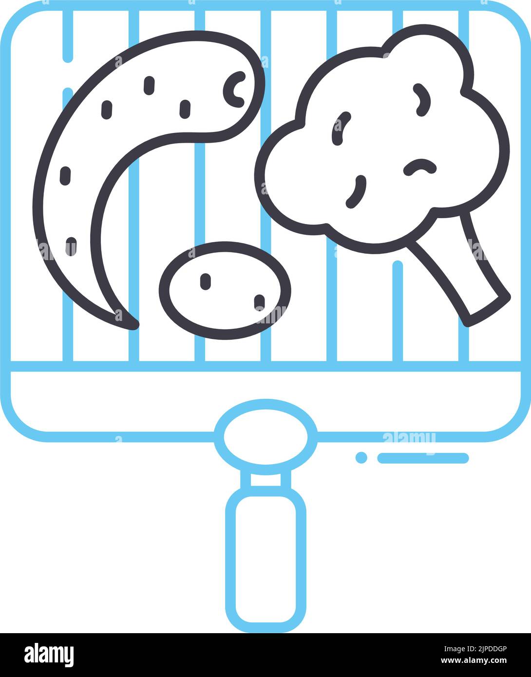 vegetable line icon, outline symbol, vector illustration, concept sign ...