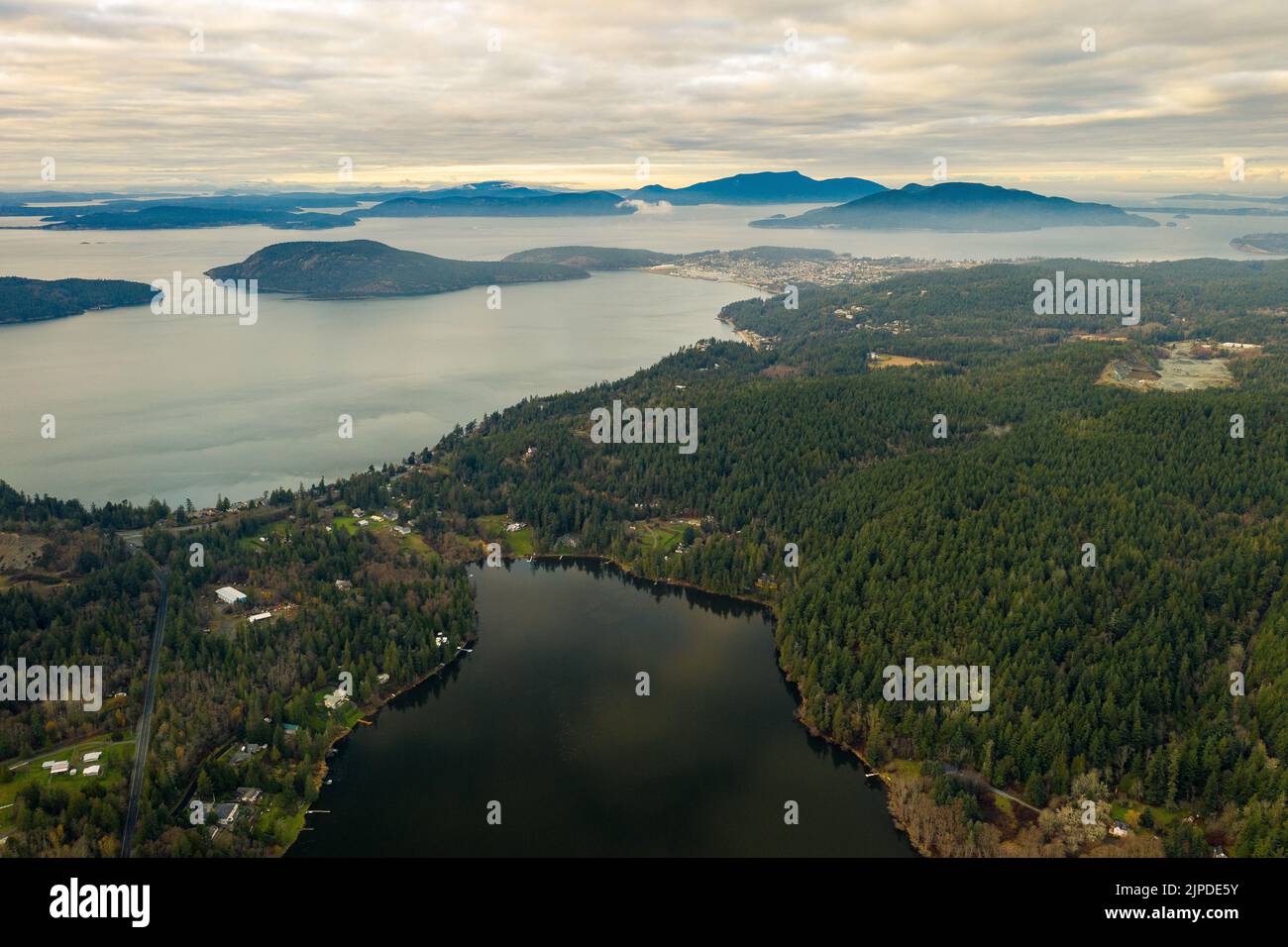 Anacortes is a gateway to the Deception Pass Stock Photo