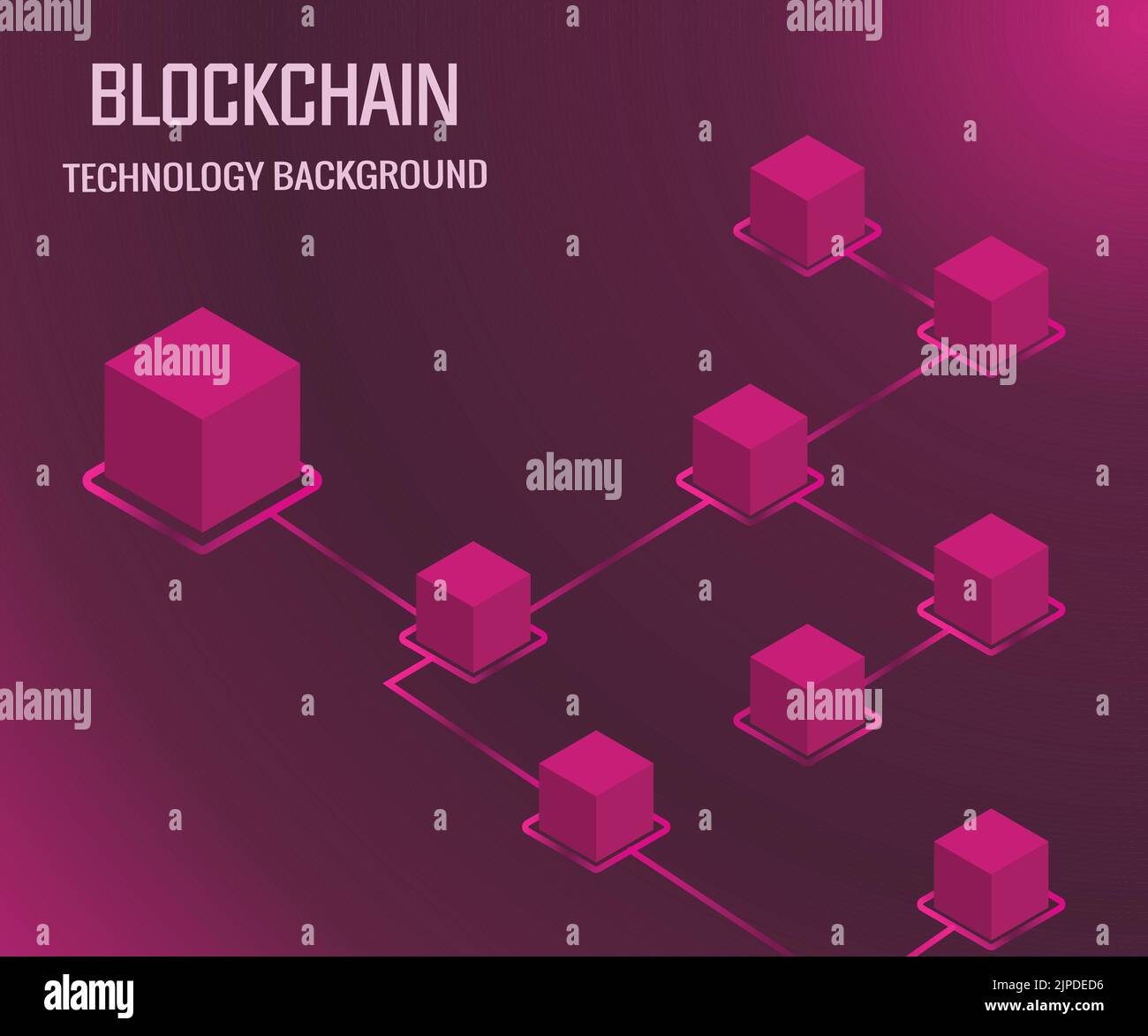 Cryptocurrency and blockchain isometric vector illustration. Abstract ...