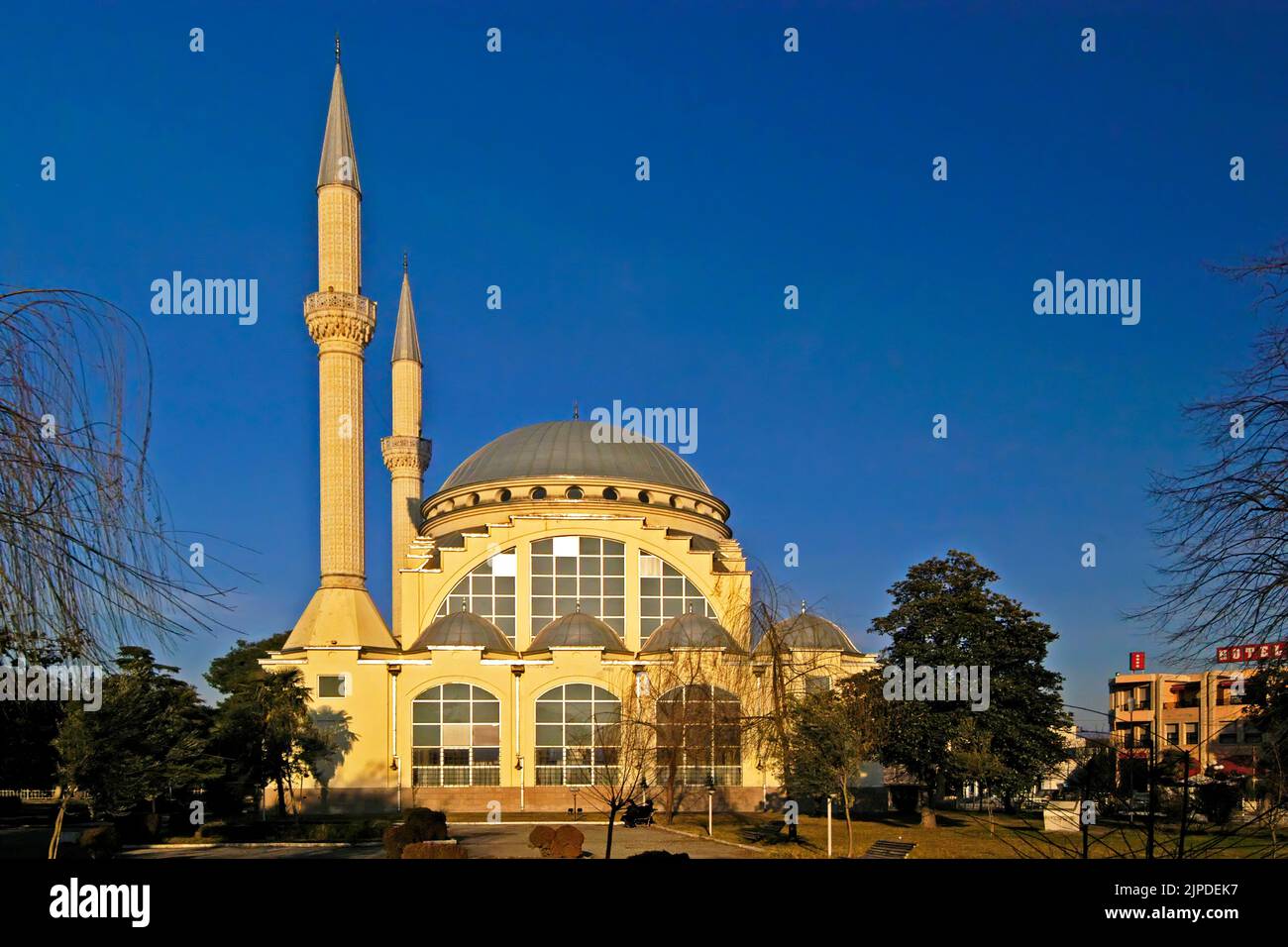 Abu Baker Al-Siddiq Mosque, Shkoder, Albania Stock Photo