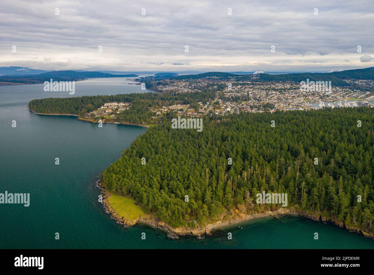 Anacortes is a gateway to the Deception Pass Stock Photo