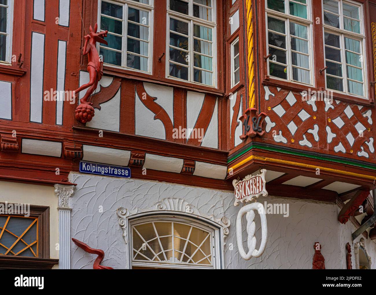 bakery, limburg on the lahn, kolpingstraße, bäckerei hensler, bakeries, cake shop, limburgs Stock Photo
