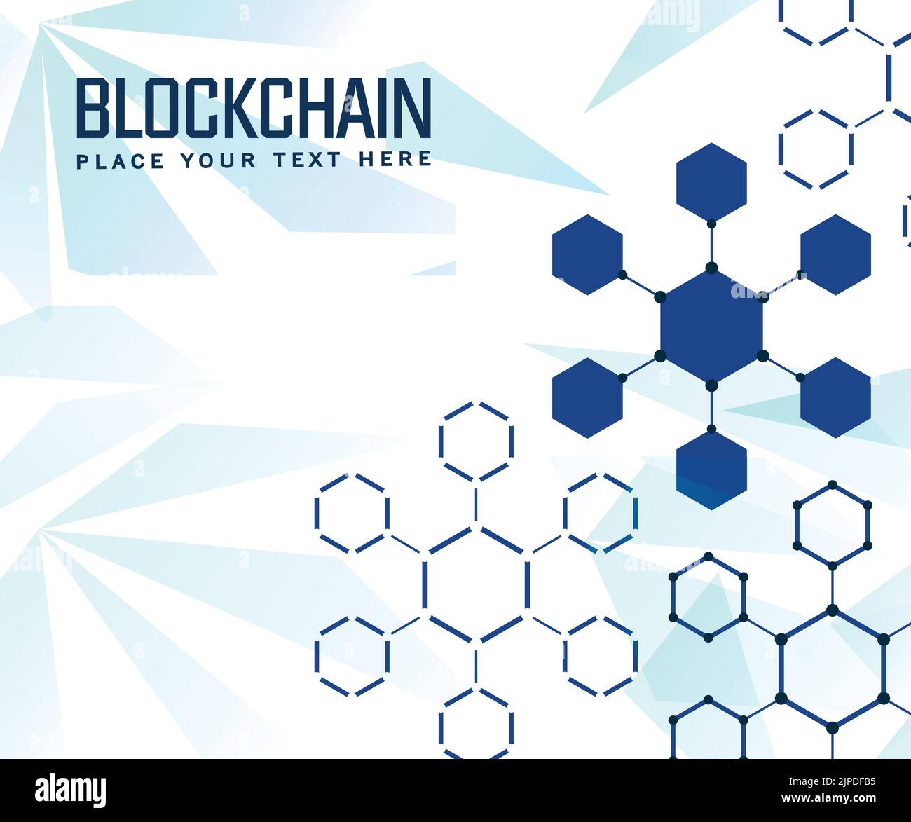 white background technology hexagon line template Stock Vector Image ...