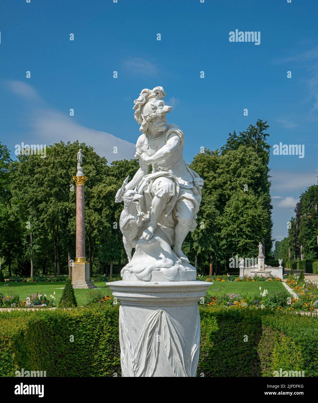 sculpture, castle park, french garden, sanssouci, park sanssouci, friedrich ii., sculptures, french gardens, sanssoucis Stock Photo