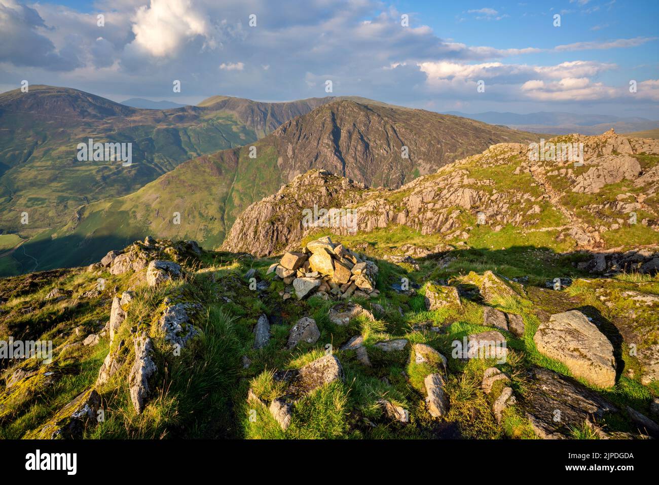 Mountain View from Haystacks in the Lake District, Cumbria Stock Photo