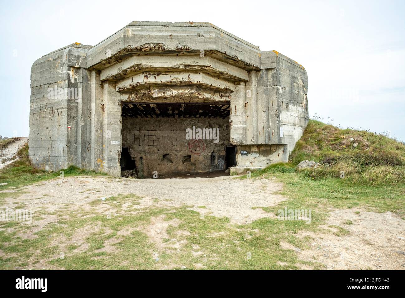 brittany, bomb shelter, brittanies, bomb shelters Stock Photo