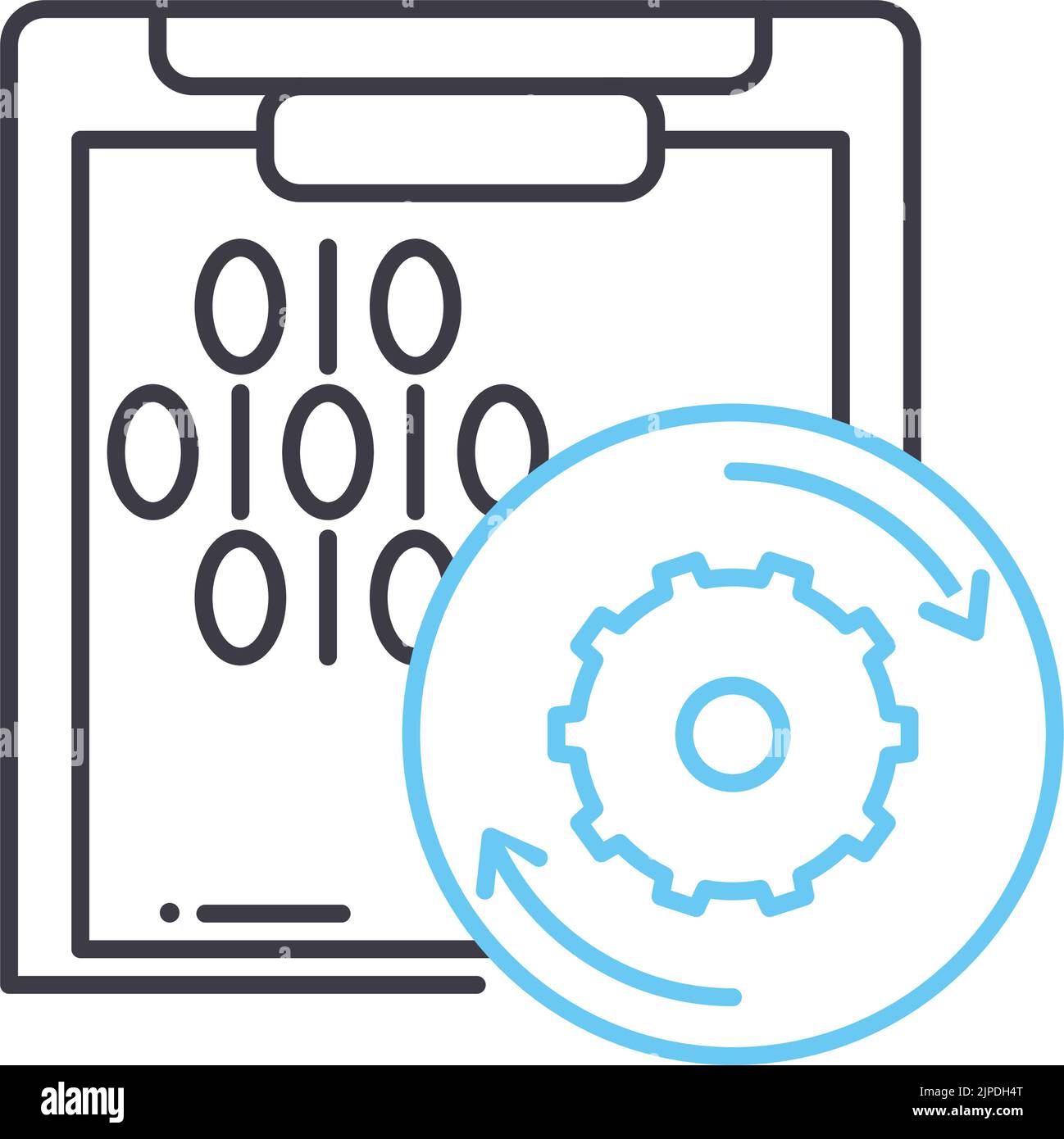 protocols line icon, outline symbol, vector illustration, concept sign ...