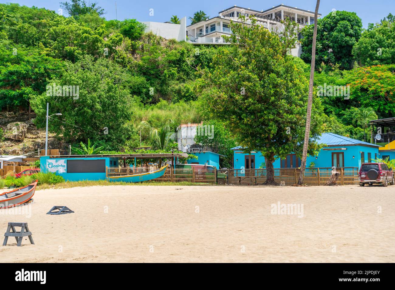 Crash Boat Beach Located in Aguadilla Puerto Rico. Stock Photo