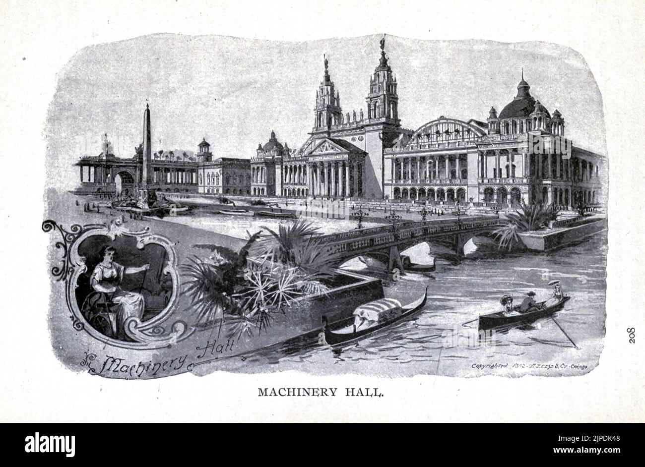 MACHINERY HALL from the guide book ' Picturesque Chicago and guide to ...