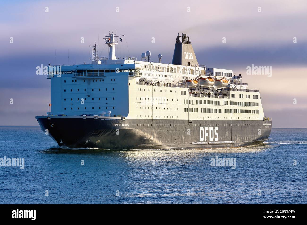 Princess Seaways is a ferry operated by DFDS on the Newcastle (North Shields) - Amsterdam (Ijmuiden) route - September 2021. Stock Photo