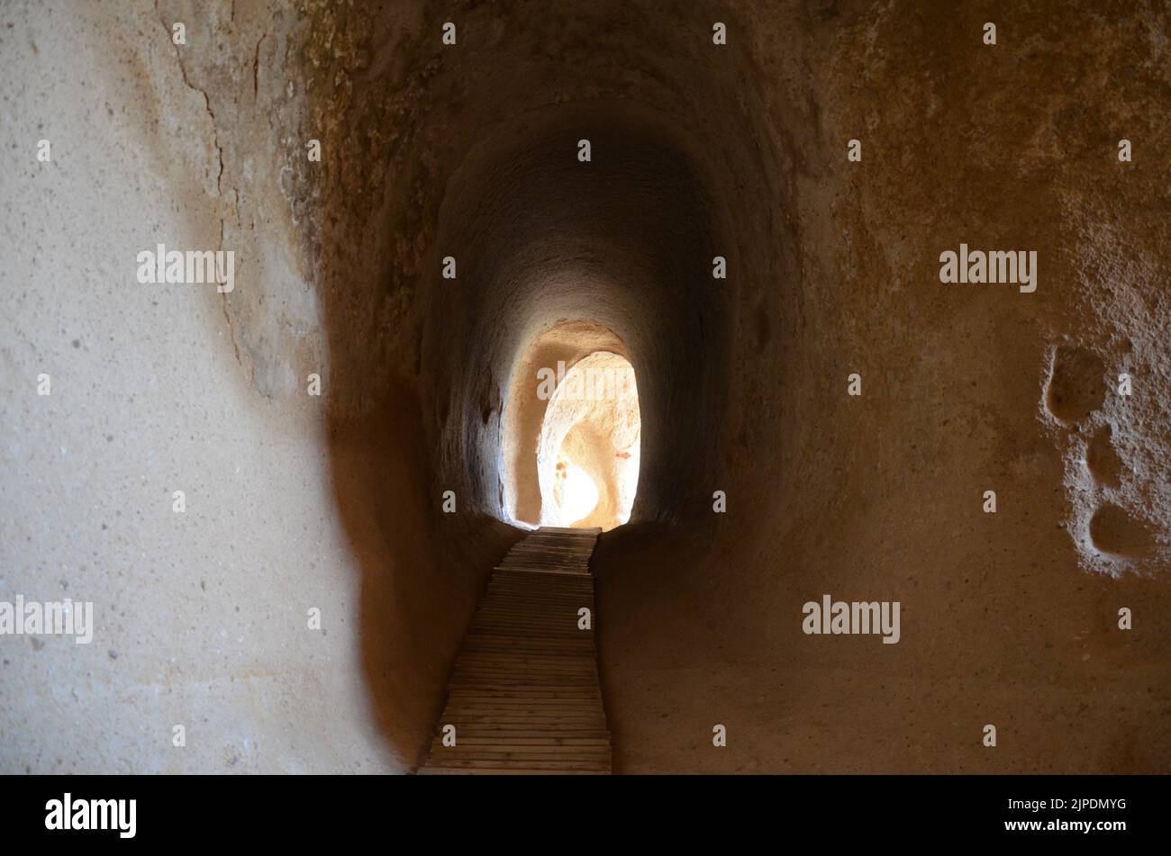 tunnel path at Selime monastery, cappadocia turkey Stock Photo Alamy