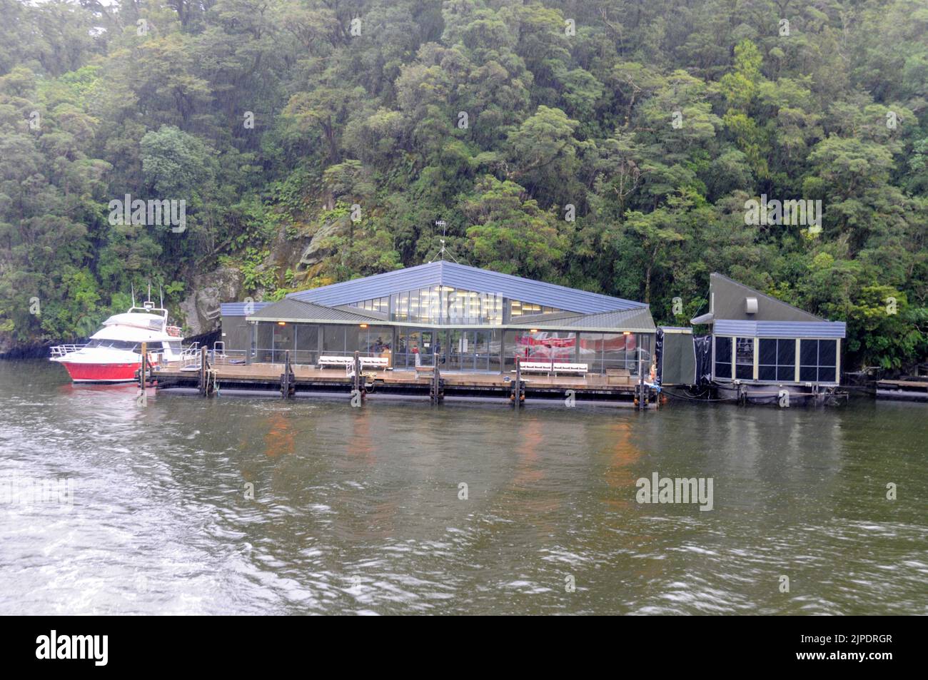 The Visitor’s underwater observatory on Milford Sound in Fiordland
