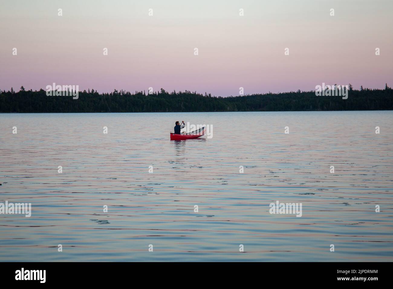 Canoe Camping adventure in Quebec Stock Photo Alamy