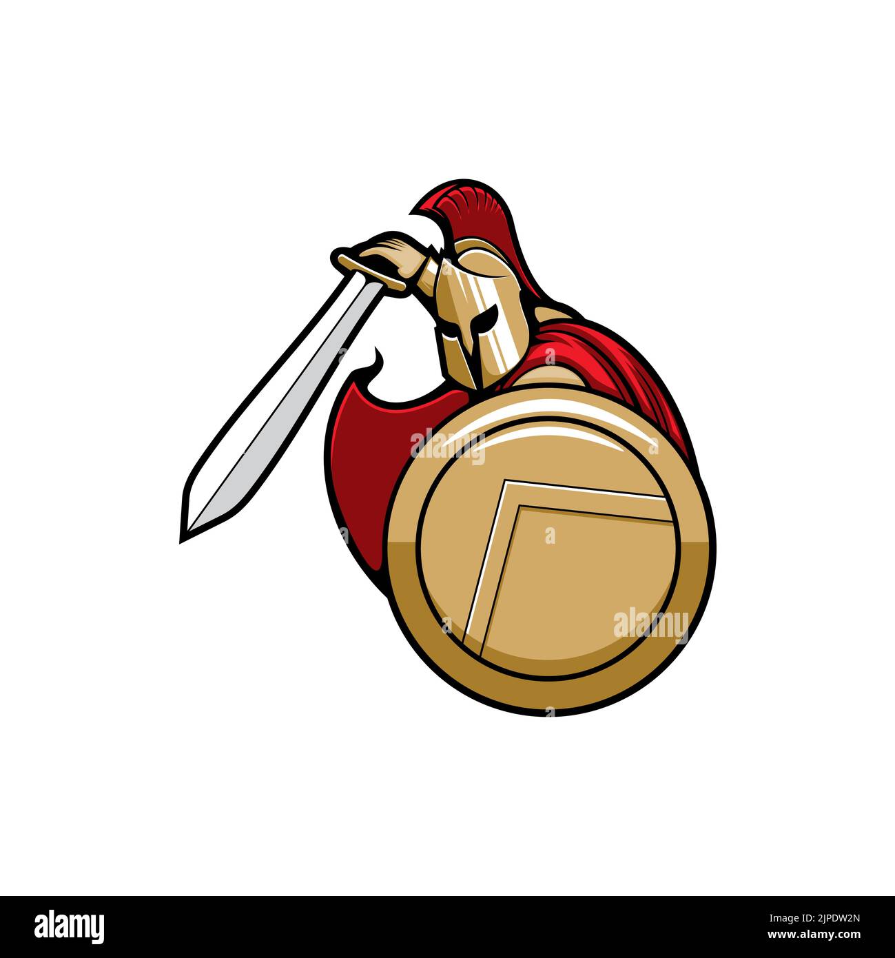 Gladiator Spartan Trojan Roman Helmet Stock Vector Image & Art - Alamy