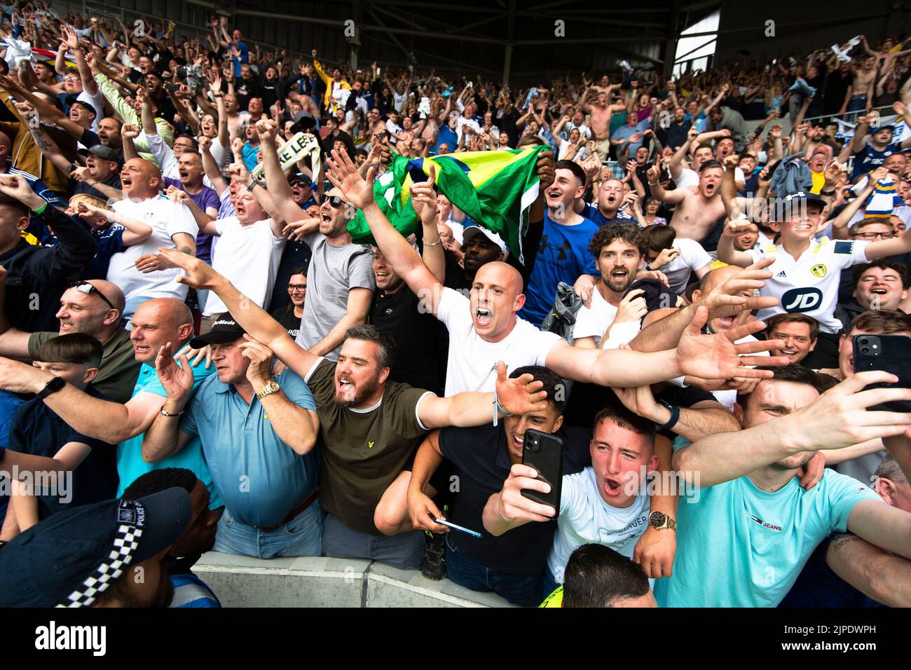 english football fans Stock Photo