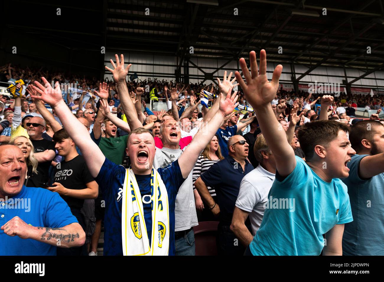 english football fans Stock Photo