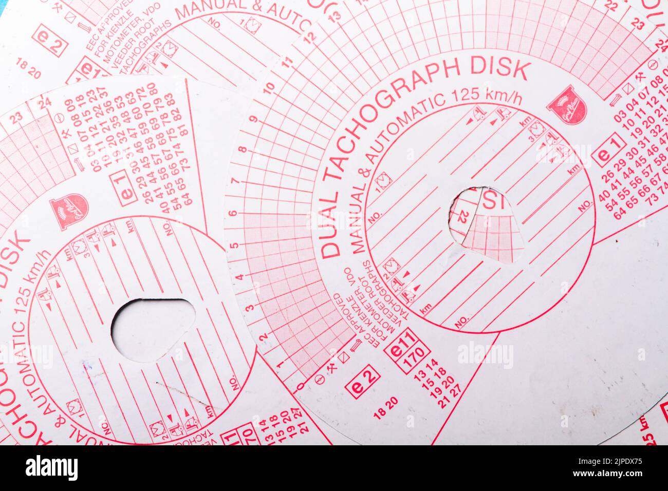 Tachograph. Driver time tracking. Fixing the movement of the car. Cargo
