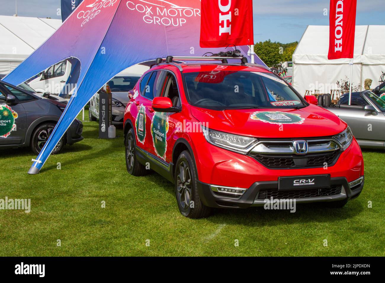 2022 new show exhibit red HONDA CRV Hybrid electric car eHEV