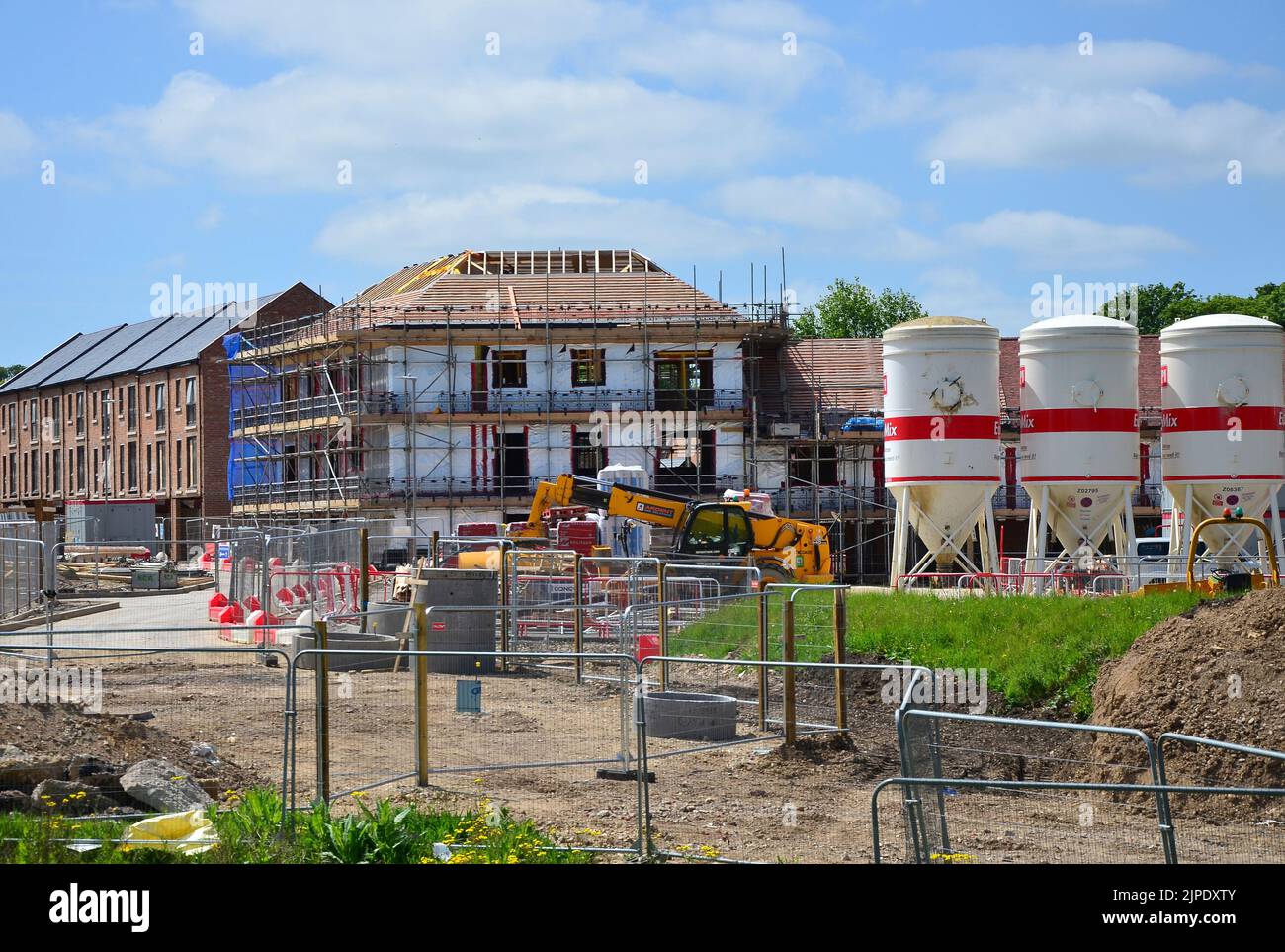 New homes being built at Blandford Forum, Dorset, UK Stock Photo Alamy