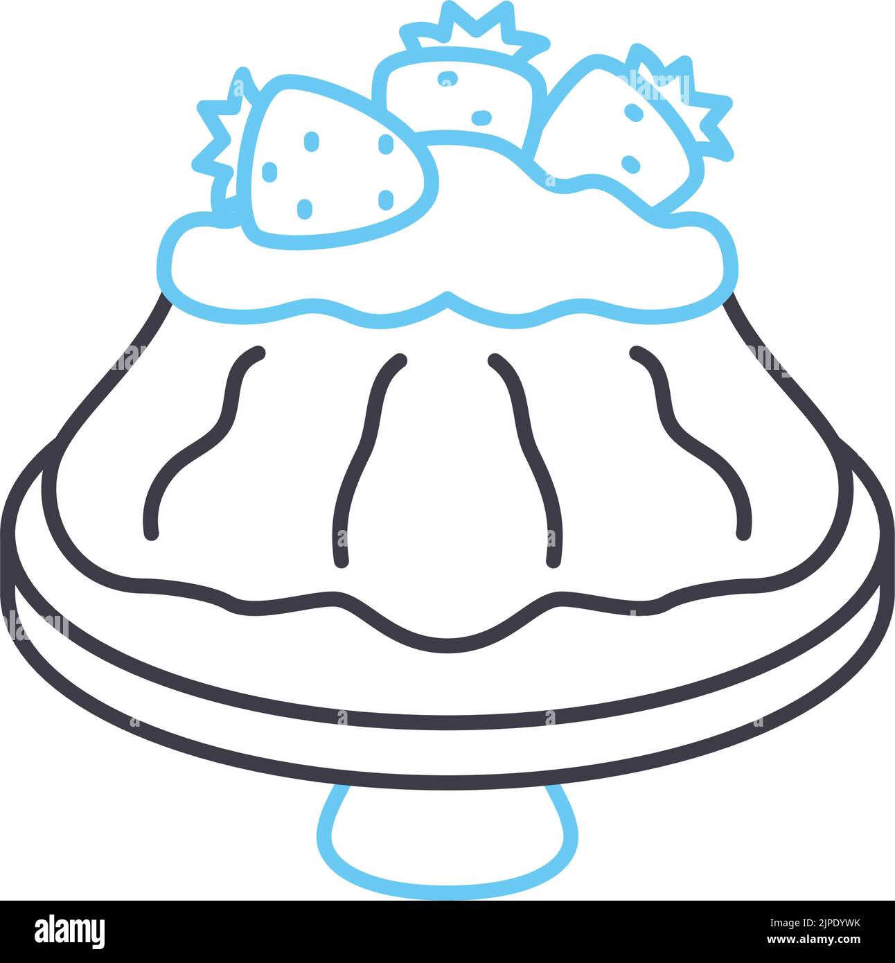 Delicious pavlova dessert Stock Vector Images - Alamy