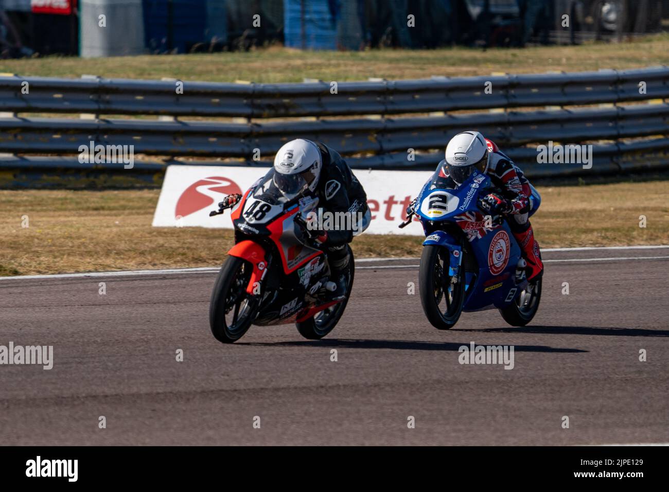 Ollie Walker 48 And Josh Bannister 2 Thruxton Honda British Talent Cup