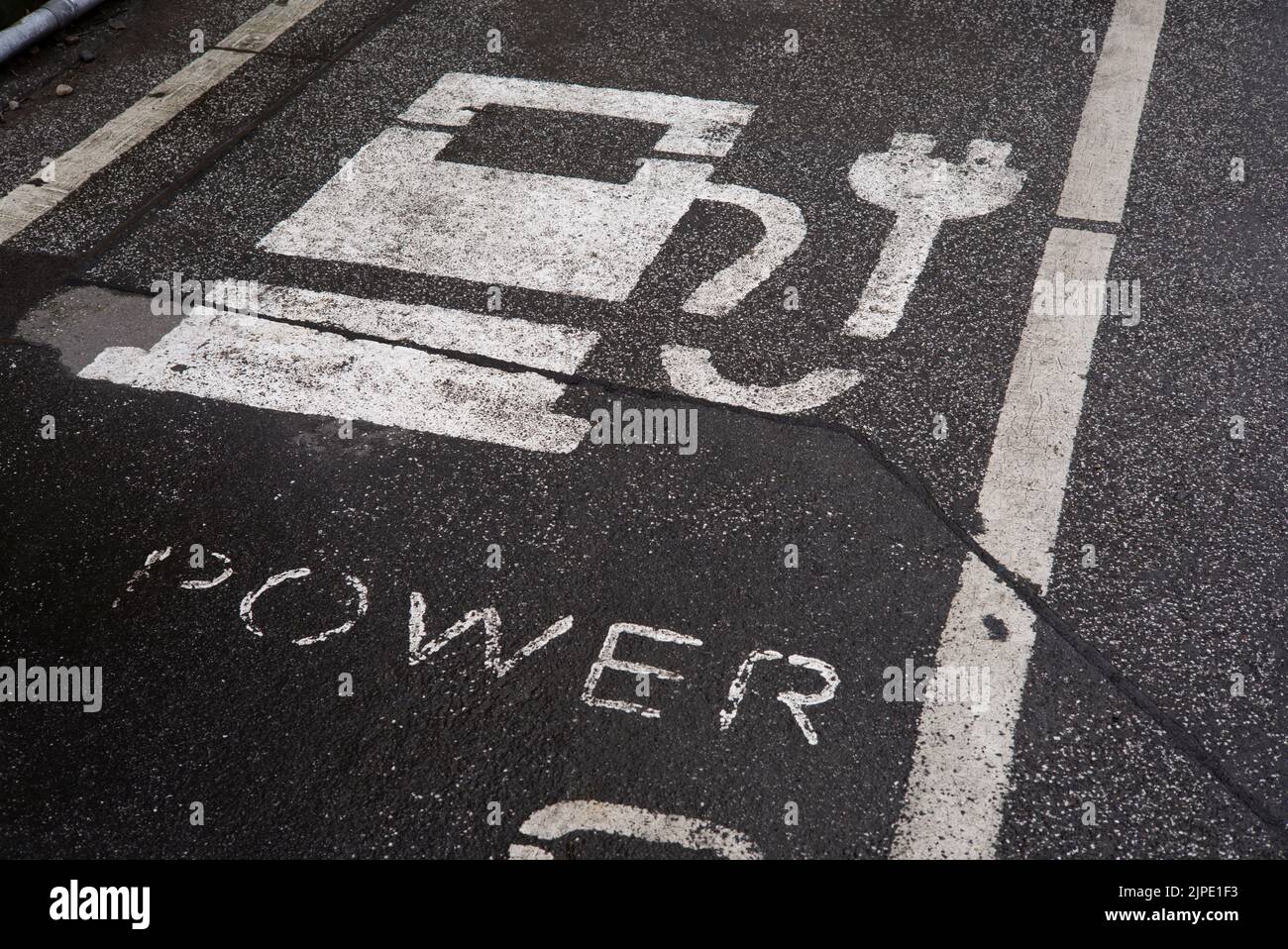 power, electric car, charging point, powers, electric cars Stock Photo