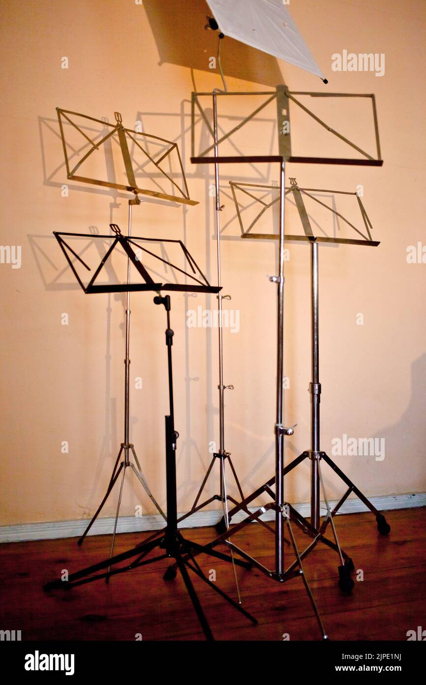 music stands Stock Photo