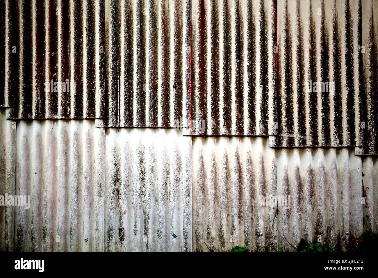 weathered, corrugated iron, weathereds, corrugated irons Stock Photo