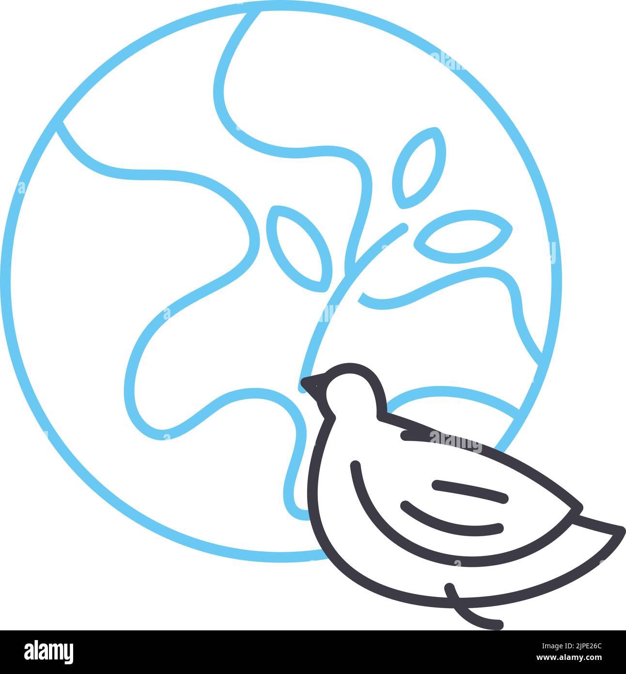 help line icon, outline symbol, vector illustration, concept sign Stock ...