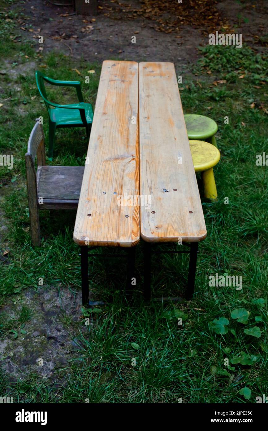 children´s table, children tables Stock Photo