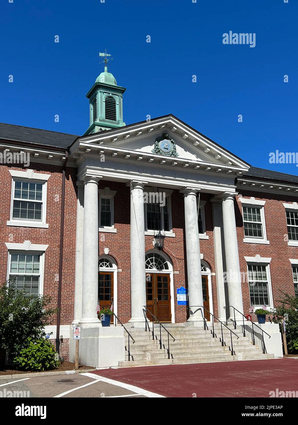 Town Hall in Braintree Massachusetts USA Stock Photo Alamy