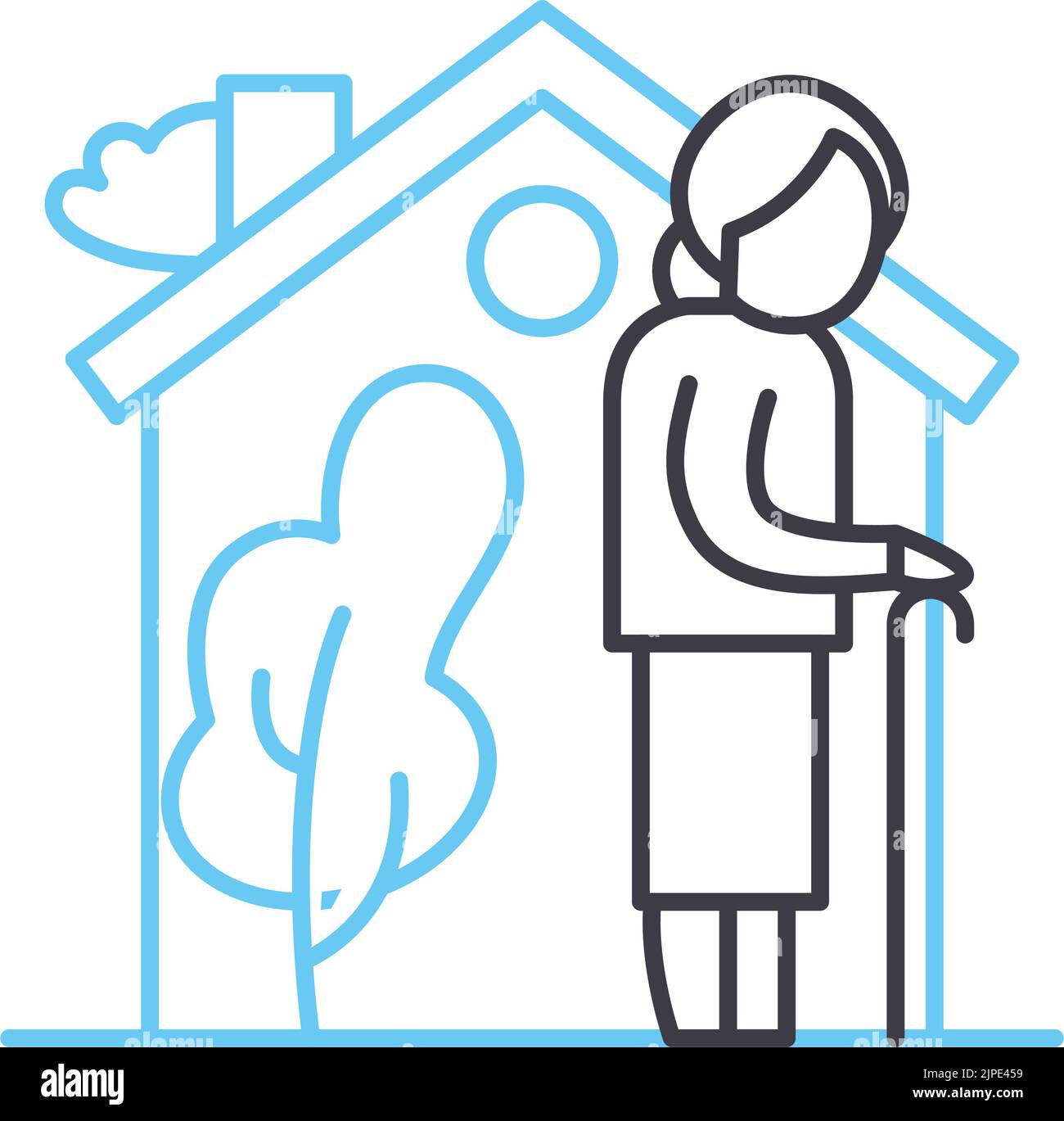 recreation line icon, outline symbol, vector illustration, concept sign ...