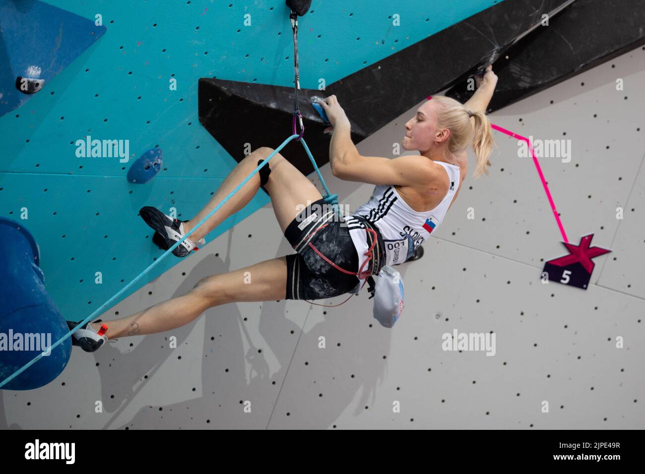 Munich, Germany. 17th Aug, 2022. Munich, Germany, August 17th 2022 Janja Garnbret (SLO) in