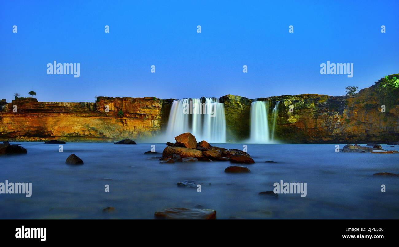 The beautiful view of Tirathgarh waterfalls in Kanger Valley National