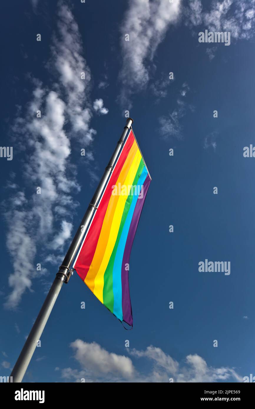 rainbow flag, rainbow flags Stock Photo Alamy